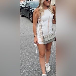 Adika brown the dye mini dress